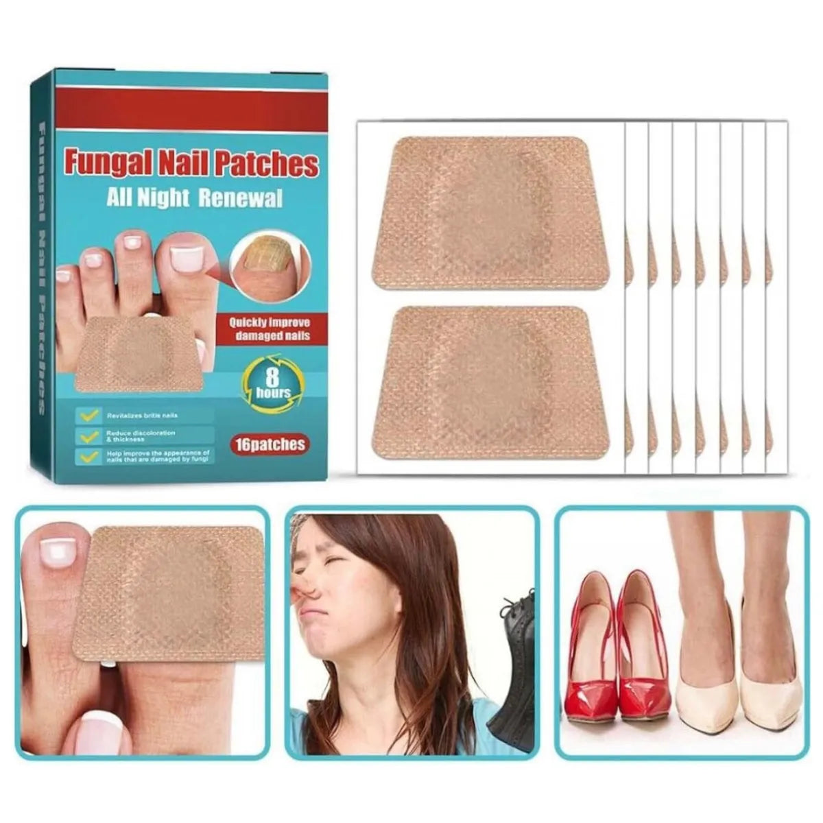 PARCHE UÑAS ANTIHONGOS x16 2x1
