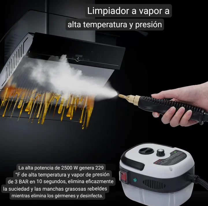Limpiador A Vapor Presion 2500w Portatil