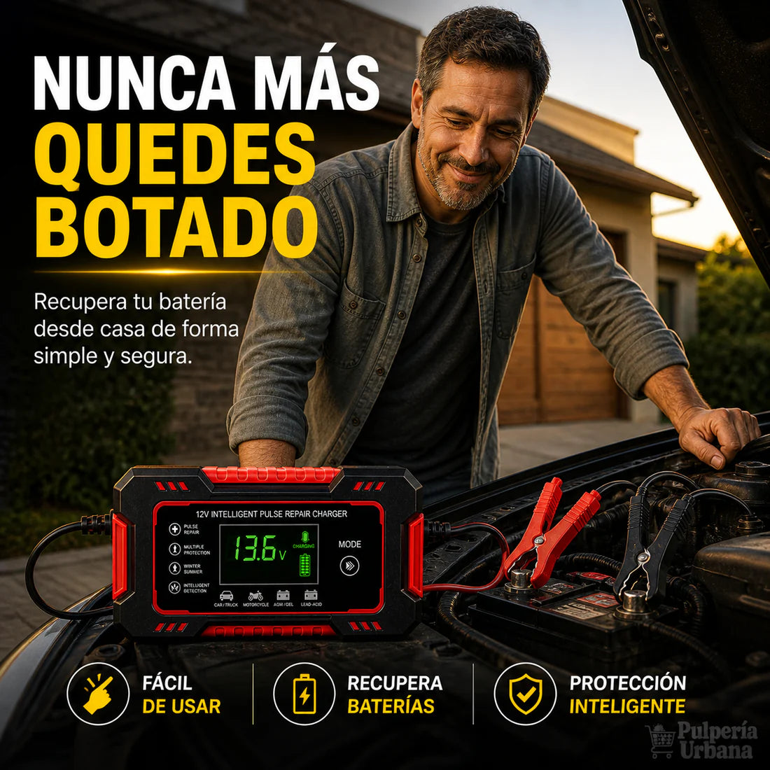 Cargador De Bateria Para Coche 12v