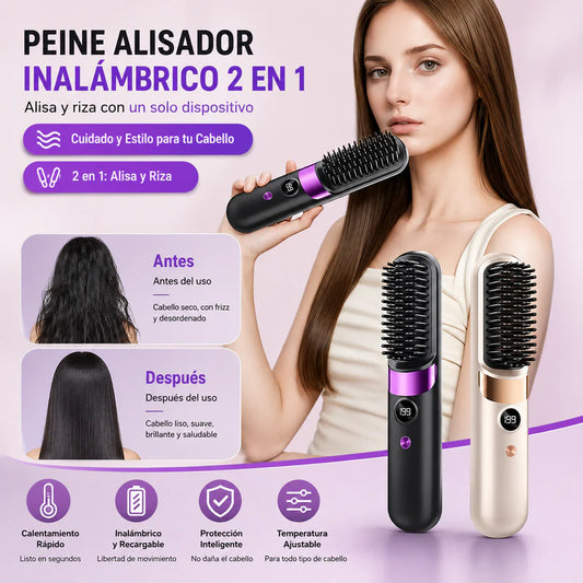 Peine Alisador Portátil Inalámbrico