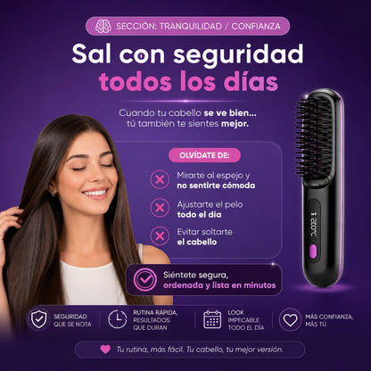 Peine Alisador Portátil Inalámbrico