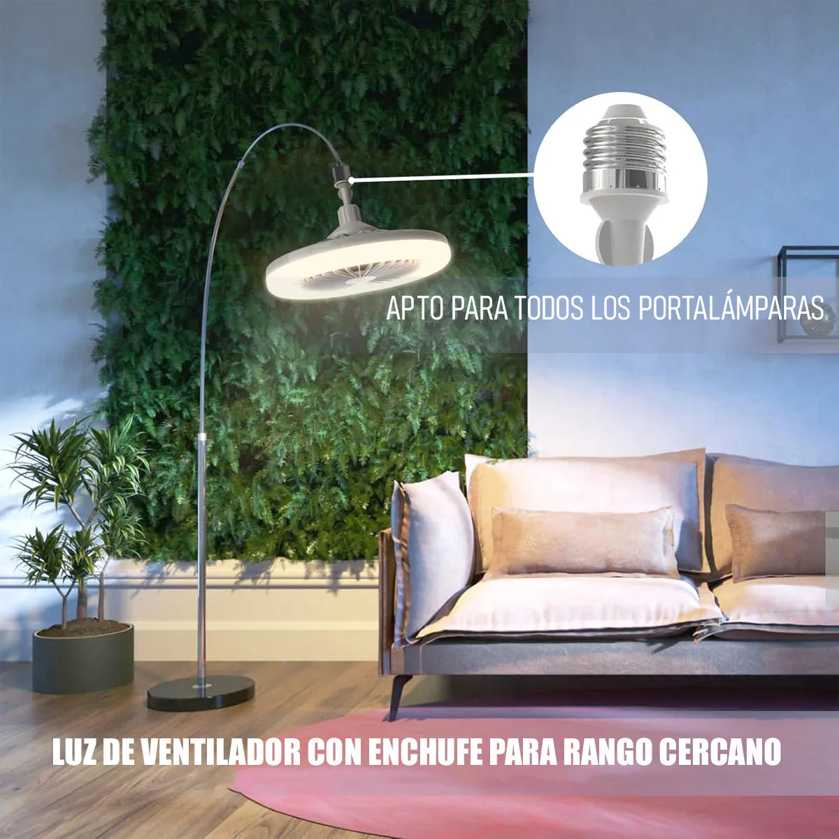 Ventilador De Techo Con Luz Led Control