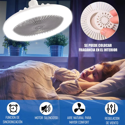 Ventilador De Techo Con Luz Led Control