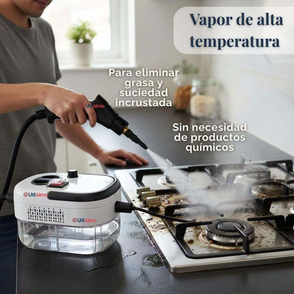 Limpiador A Vapor Presion 2500w Portatil